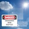 Signmission Abandoned Mine Keep Out Danger Sign, Vinyl Decal, 5in W x 3.5in L, 2PK OS-2PACK-DS-D-35-L-1886 - alternate 3